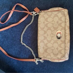 Coach Brown Signature Crossbody Bag
